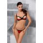 MIDORI SET WITH OPEN BRA red - 4