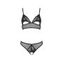 CHRISTA SET WITH OPEN BRA black S/M - Passion - 4