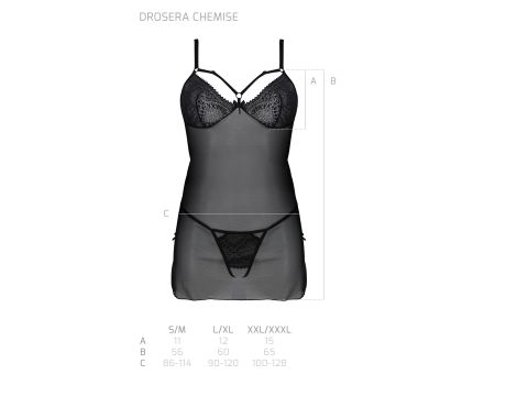 DROSERA CHEMISE black - 5