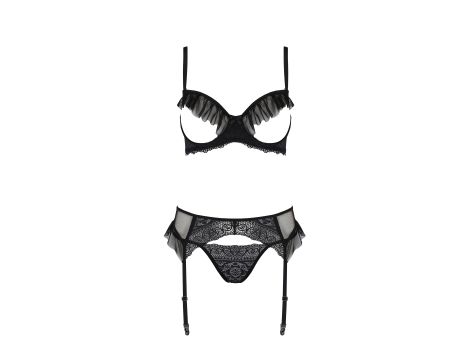 KERRIA SET WITH OPEN BRA black - 4