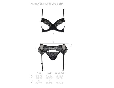 KERRIA SET WITH OPEN BRA black - 6