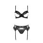 KERRIA SET WITH OPEN BRA black - 5