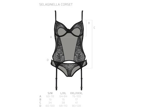 SELAGINELLA CORSET black - 5