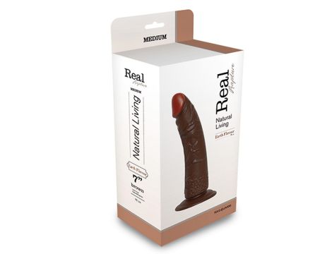 Dildo-REALISTIC DILDO REAL RAPTURE BROWN 7""""""""""""""""