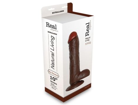 Dildo-FALLO REALISTICO REAL RAPTURE BROWN 10""""""""""""""""""""""""""""""""