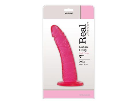 Dildo-JELLY DILDO REAL RAPTURE PINK 7""""""""""""""""