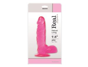 Dildo-JELLY DILDO REAL RAPTURE PINK 7.5