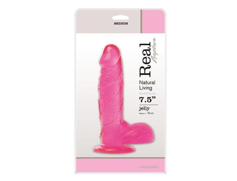 Dildo-JELLY DILDO REAL RAPTURE PINK 7.5""""""""""""""""