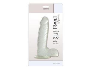 Dildo-JELLY DILDO REAL RAPTURE CLEAR 7.5