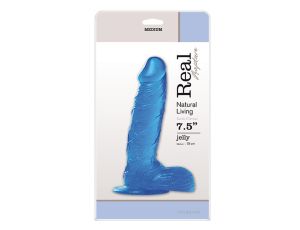 Dildo-JELLY DILDO REAL RAPTURE BLUE 7,5