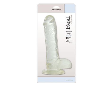 Dildo-FALLO JELLY REAL RAPTURE CLEAR 10""""""""""""""""""""""""""""""""