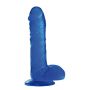 Dildo-FALLO JELLY REAL RAPTURE BLUE 10"""""""""""""""""""""""""""""""" - 3