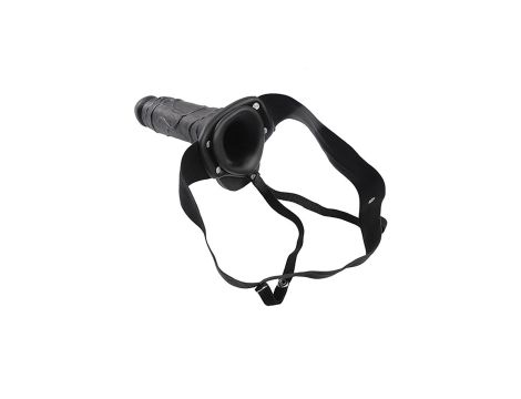 Proteza-FALLO STRAP ON CAVO REAL RAPTURE 8 BLACK WITH BALLS - 2