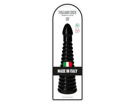 Plug-Italian Cock 10""Black - 4