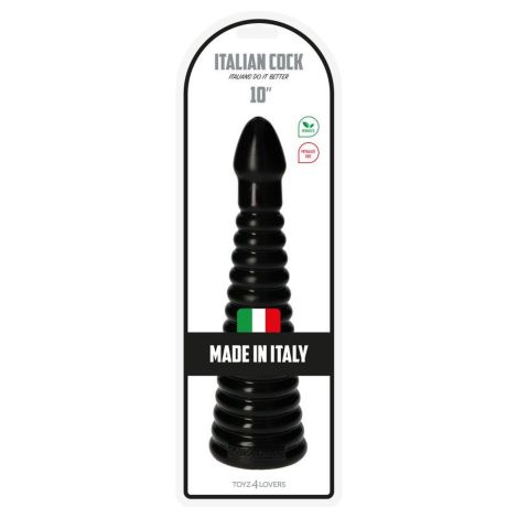 Plug-Italian Cock 10""Black - 4