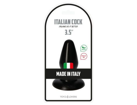 Plug-Italian Cock 3,5""Black - 4