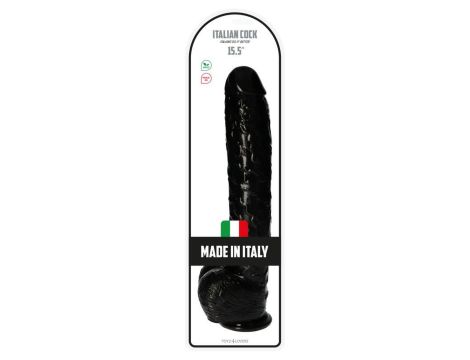 Dildo-Italian Cock 15,5""Black - 7