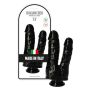 Dildo- Romolo e Remo Black 7.5"""" - 2