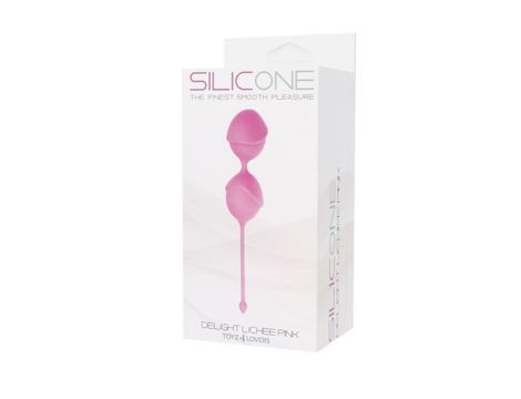 Kulki-PALLINE DELIGHT PUSSY LICHEE SILICONE PINK