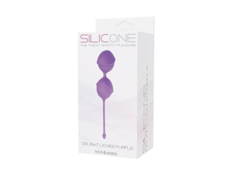 Kulki-PALLINE DELIGHT PUSSY LICHEE SILICONE PURPLE