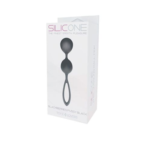 Kulki-PALLINE BLACKBERRIES PUSSY SILICONE BLACK