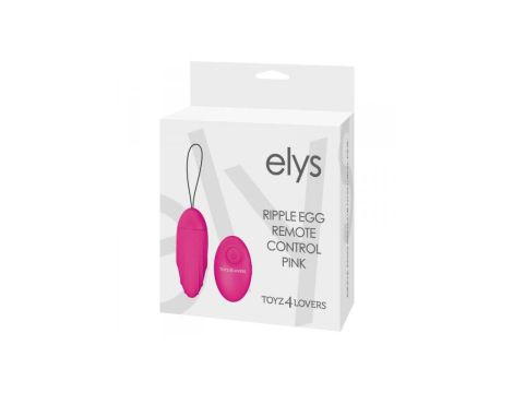 Jajko/wibr-OVETTO VIBRANTE ELYS RIPPLE EGG REMOTE CONTROL PINK