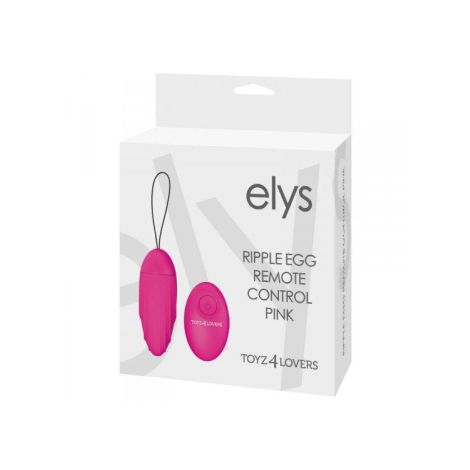 Jajko/wibr-OVETTO VIBRANTE ELYS RIPPLE EGG REMOTE CONTROL PINK