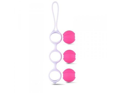 Kulki-Palline Vaginali Bi-Balls Triple White - 4