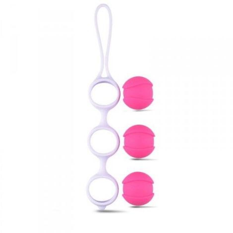 Kulki-Palline Vaginali Bi-Balls Triple White - 4