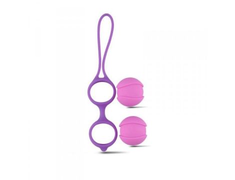 Kulki-Palline Vaginali Bi-Balls Double Purple - 4