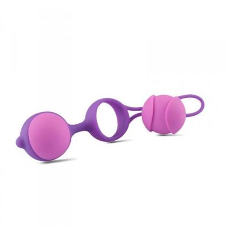 Kulki-Palline Vaginali Bi-Balls Double Purple - 3