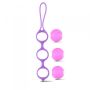 Kulki-Palline Vaginali Bi-Balls Triple Purple - 5