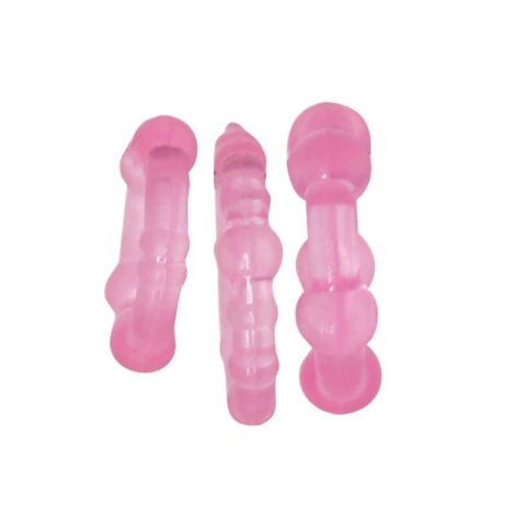 Kit di 3 anelli fallici Timeless Stud (rosa) - 2