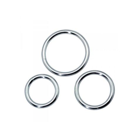 Timeless metal rings (3 pcs)