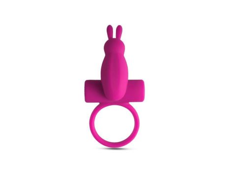 Anello fallico vibrante con rabbit Pink - 3