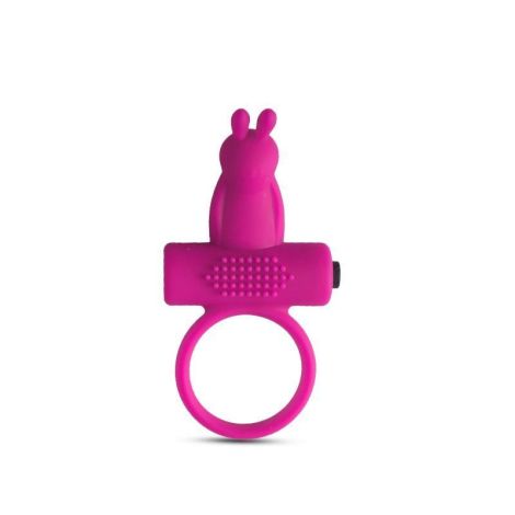 Anello fallico vibrante con rabbit Pink - 2