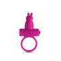 Anello fallico vibrante con rabbit Pink - 3