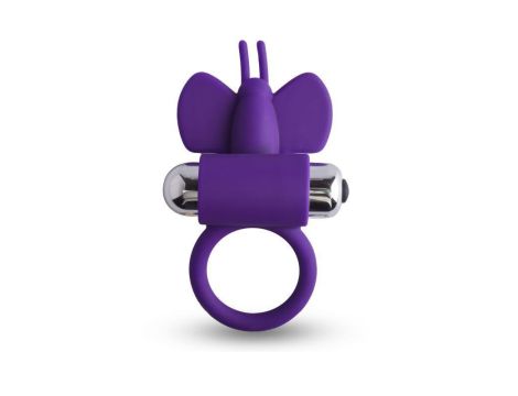 Pierścień- Anello fallico vibrante butterfly Toyz4Lovers - 3