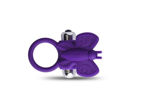 Pierścień- Anello fallico vibrante butterfly Toyz4Lovers - 4