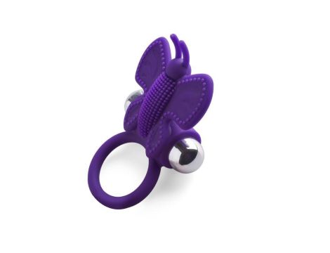 Pierścień- Anello fallico vibrante butterfly Toyz4Lovers - 5