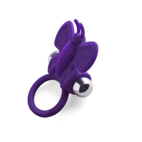 Pierścień- Anello fallico vibrante butterfly Toyz4Lovers - 5