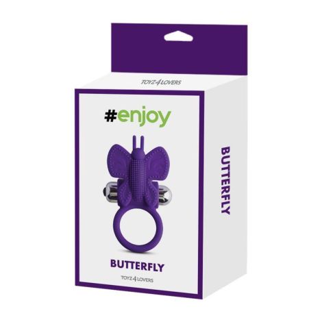 Pierścień- Anello fallico vibrante butterfly Toyz4Lovers - 6