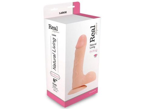 Wibrator-REALISTIC VIBRATOR REAL RAPTURE FLESH 8""""""""""""""""