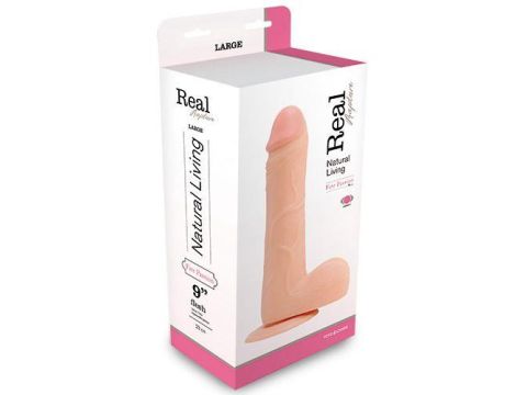 Wibrator-REALISTIC VIBRATOR REAL RAPTURE FLESH 9""""""""""""""""