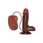 Wibrator-REALISTIC VIBRATOR REAL RAPTURE BROWN 6"""""""""""""""" - 3