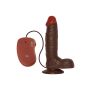 Wibrator-REALISTIC VIBRATOR REAL RAPTURE BROWN 7.5"""""""""""""""" - 3