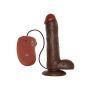 Wibrator-REALISTIC VIBRATOR REAL RAPTURE BROWN 10"""""""""""""""" - 3