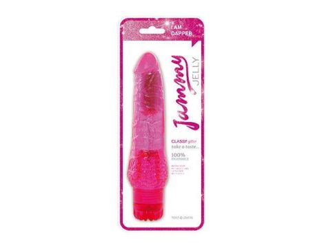 Wibrator-VIBRATOR JAMMY JELLY CLASSY GLITTER PINK