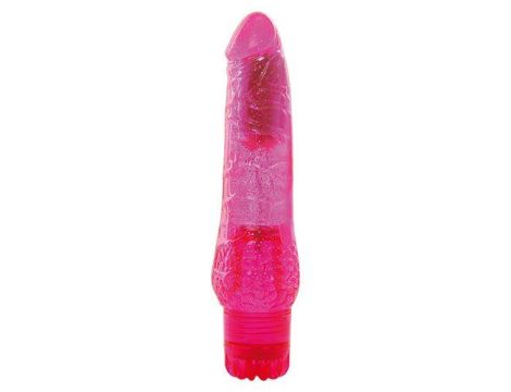 Wibrator-VIBRATOR JAMMY JELLY CLASSY GLITTER PINK - 2