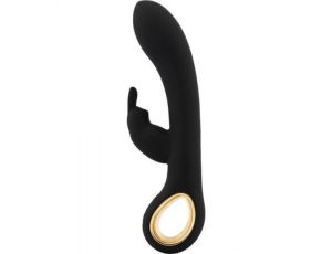 Wibrator-VIBRATORE RABBIT RISCALDANTE HANDY RABBIT GRIP HOT BLACK - image 2